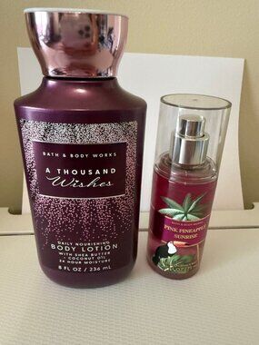 Bath and Body works lotions and mist